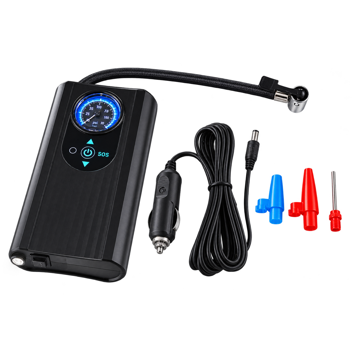 12V Plug-in Car Air Compressor Tyre Inflator 150psi Mini Tire Pump