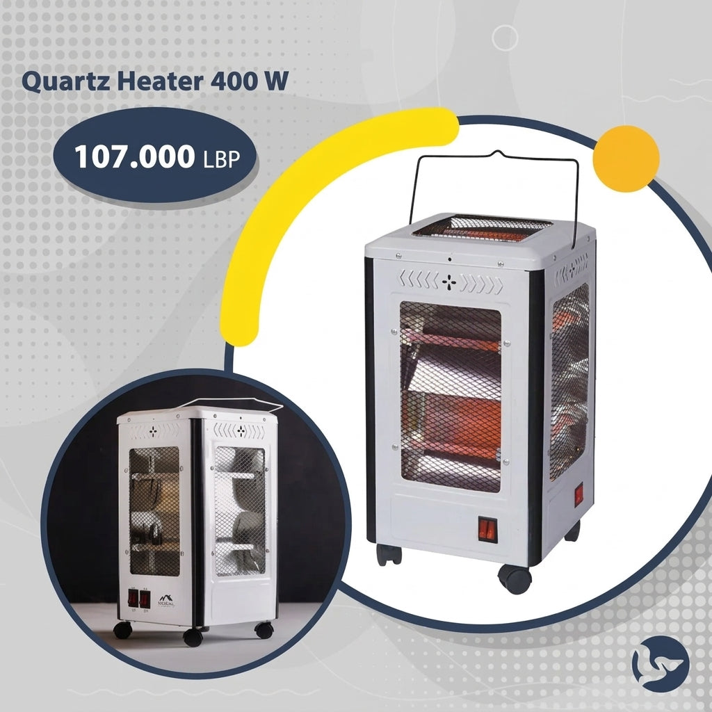 Premier 4 Sided Quartz Free Standing Room Heater