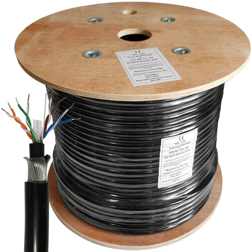 Cat 6 Outdoor Cable Weatherproof UV Shielded - 305Mtrs