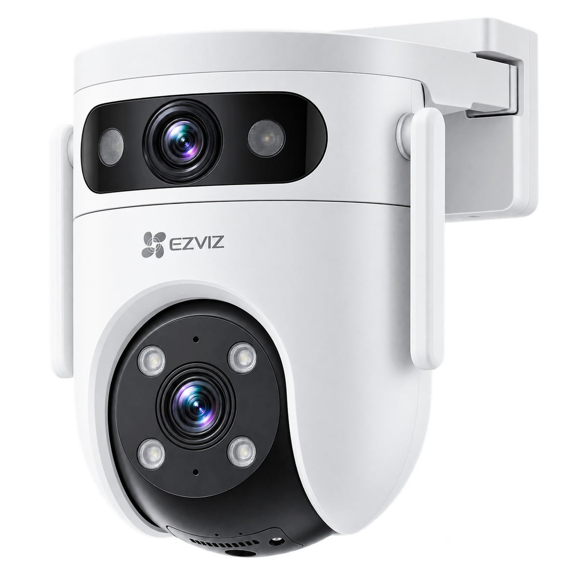 Dual Lens, Pan & Tilt Wi-Fi Camera with 360° Panoramic Coverage & Color Night Vision