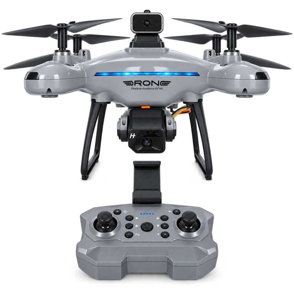 Ky102 Mini RC Drone, Portable Quadcopter With 4K HD Dual Camera & Obstacle Avoidance