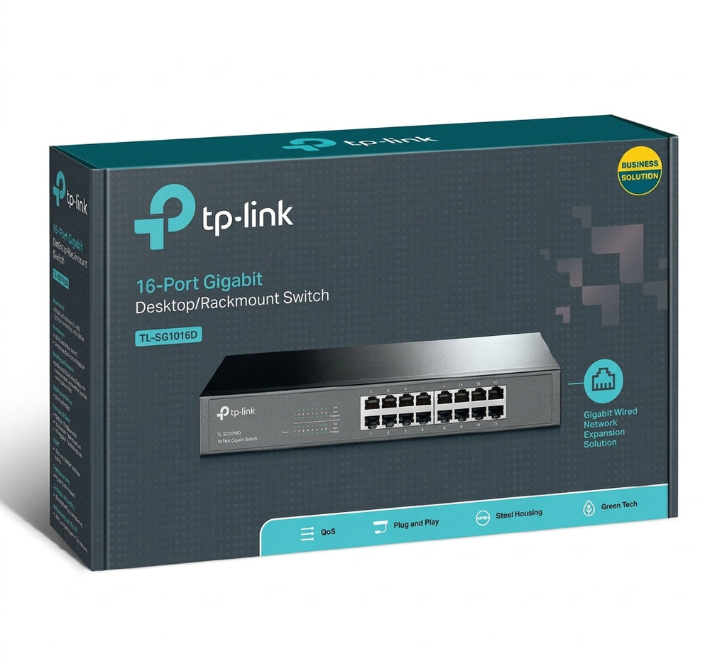 Rackmount 16 Port 10/100Mbps Fast Ethernet Switch - Tp-Link