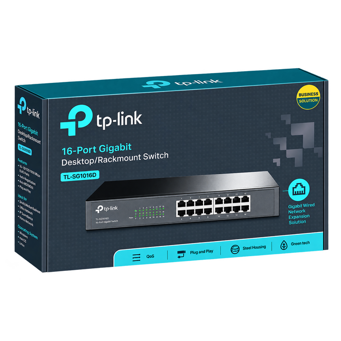 Rackmount 16 Port 10/100Mbps Fast Ethernet Switch - Tp-Link