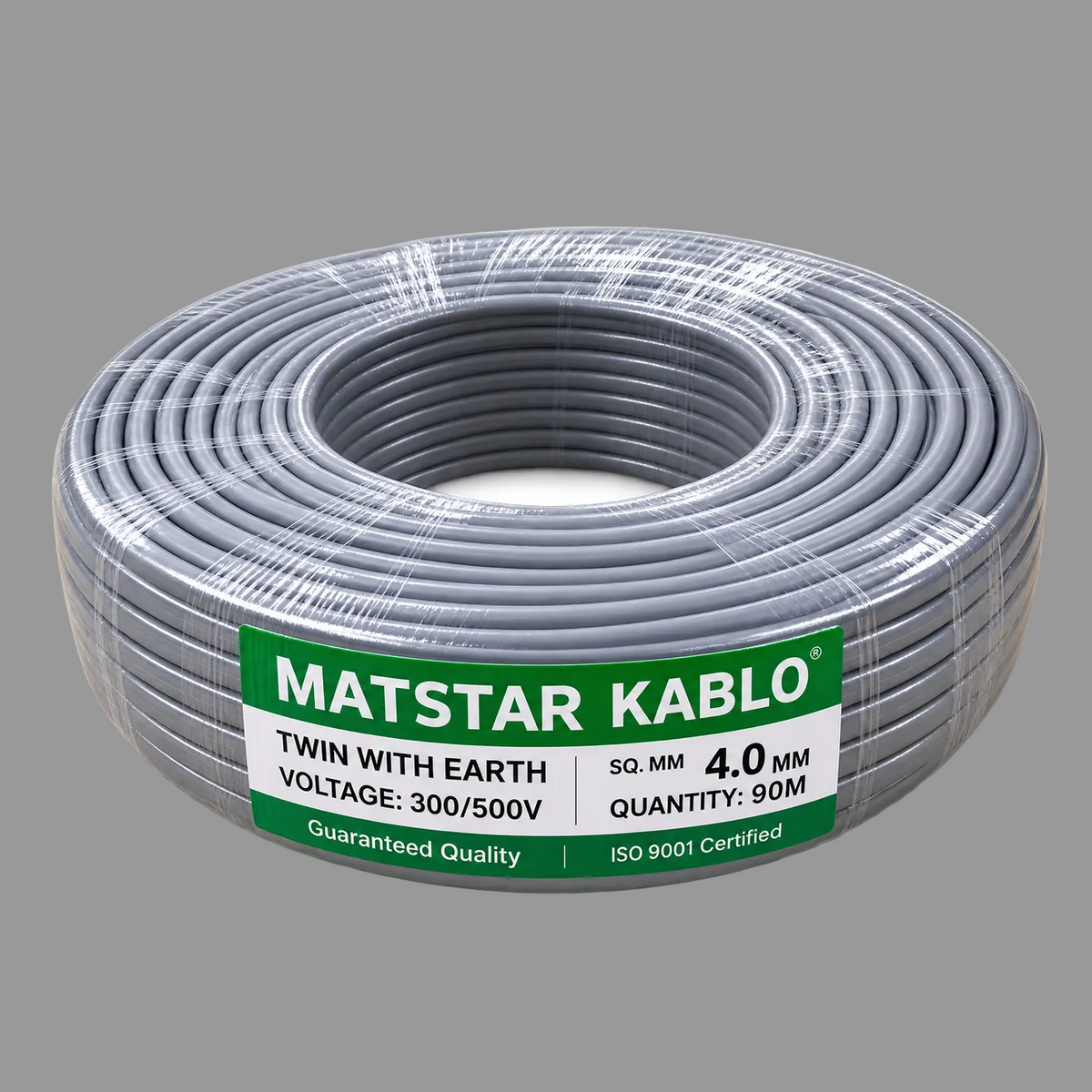 Matstar Twin With Earth Electrical Wire 90Mtrs Roll 4.0MM