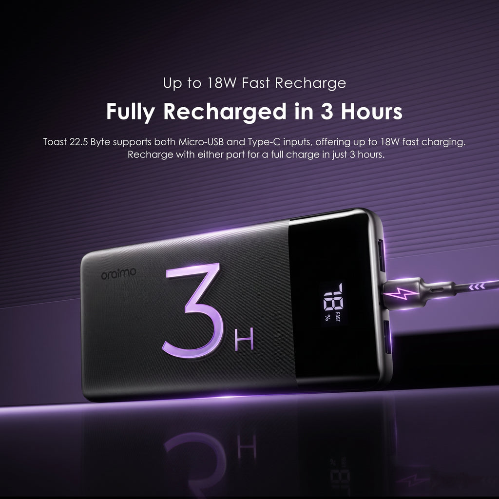 Oraimo OPB-7100Q 10000mAh 22.5W Fast Charging Power Bank